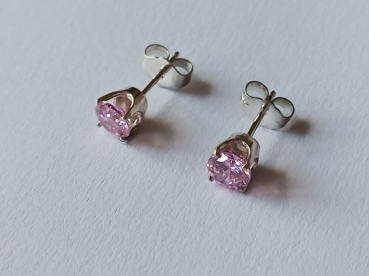 pinke zirkonia-silber-ohrringe-